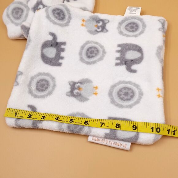 Blankets & Beyond Baby Elephant Lovey Gray Security Blanket Novelty - Picture 9 of 9